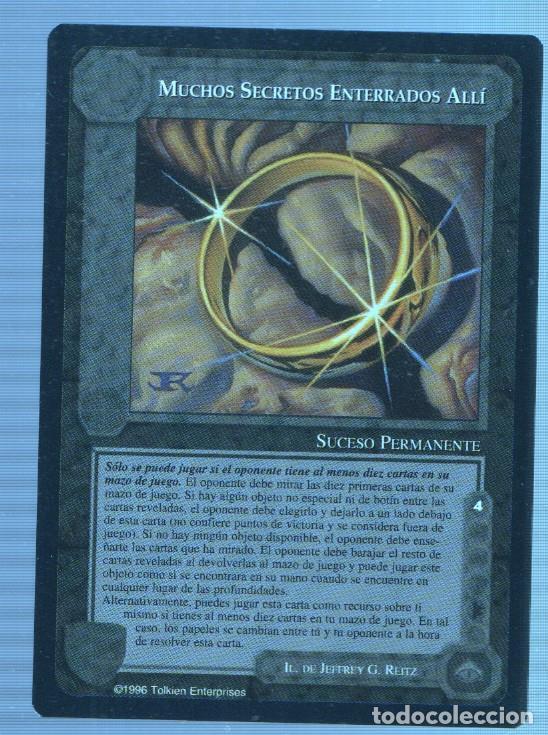 Postales: Carta El Se&ntilde;or de los anillos: Servidores de la oscuridad: MUCHOS SECRETOS ENTERRADOS ALLI - NULL