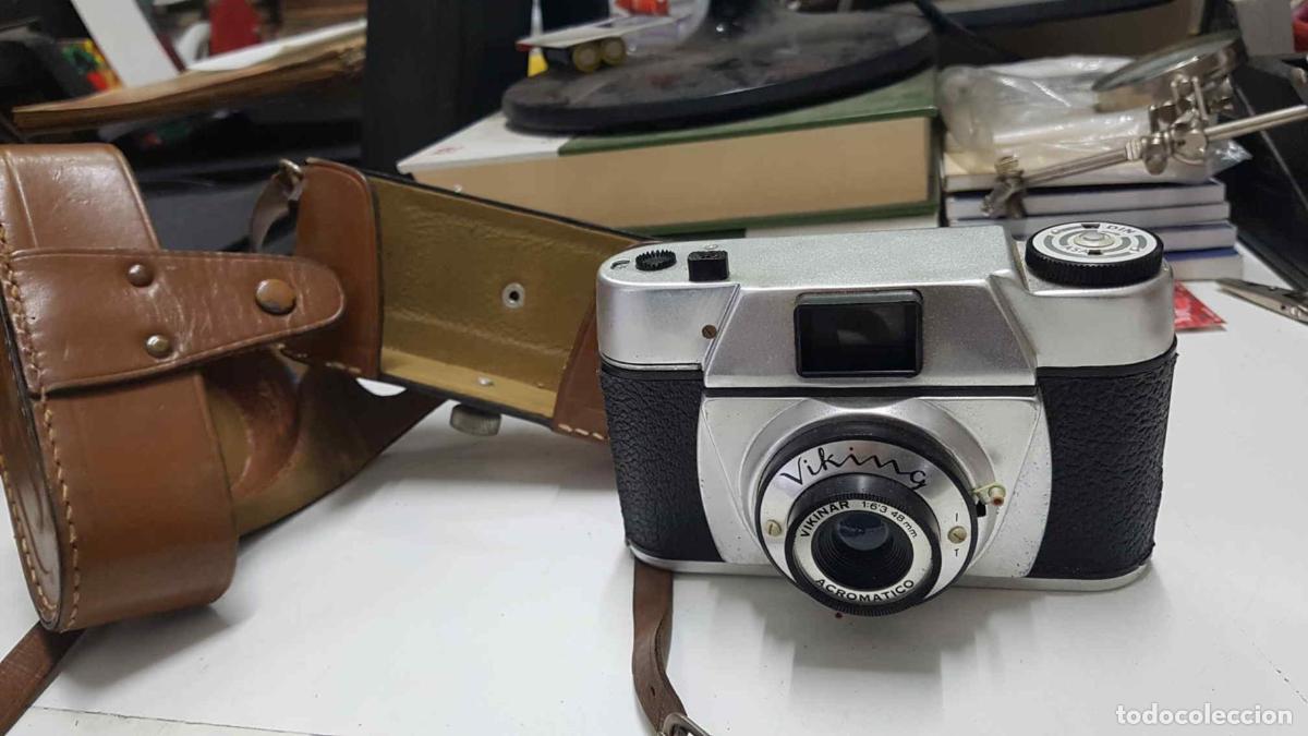 Postales: Camara fotogr&aacute;fica anal&oacute;gica compacta Viking, objetivo Vikinar 1:6'3 48 mm, Acrom&aacute;tico - NULL