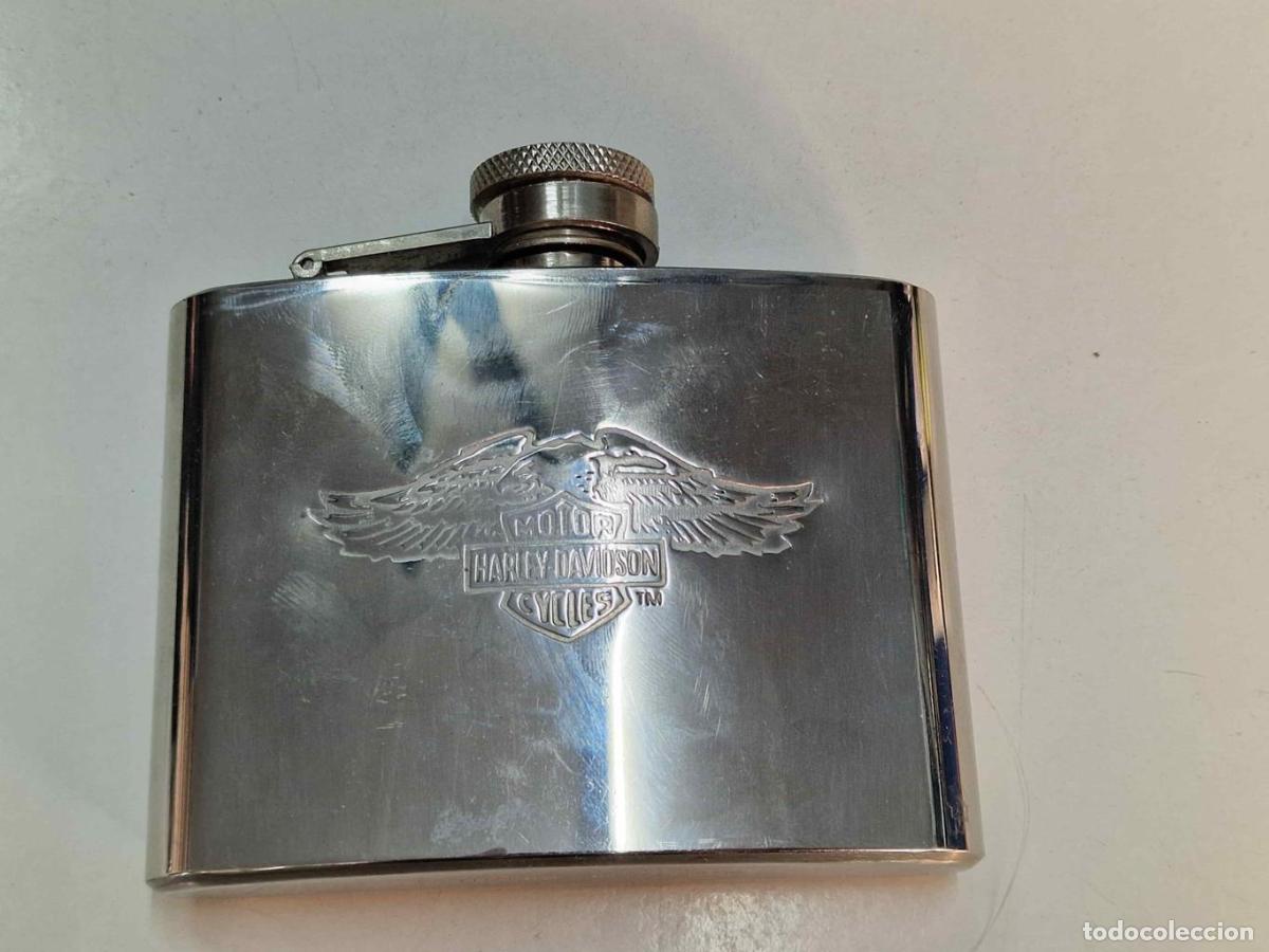 Postales: Petaca: de La Harley-Davidson de acero inoxidable - NULL