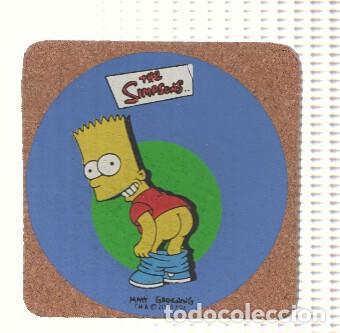 Cartoline: LOS SIMPSONS: Posavasos BART SIMPSON ense&ntilde;ando el trasero (Fox 2000) - Matt Groening