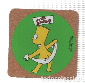 Postales: LOS SIMPSONS: Posavasos BART SIMPSON secandose con toalla (Fox 2000) - Matt Groening