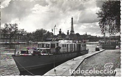 Postales: POSTAL A5279: Barco en el Sena. Paris - Foto 1