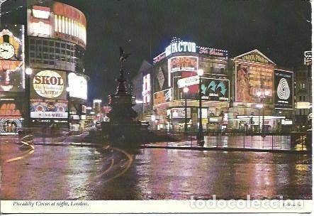 Postkarten: POSTAL A4912: Picadilly Circus de noche en Londres - NULL