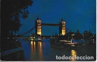 Postcards: POSTAL A4918: Vista nocturna del Tower Bridge de Londres