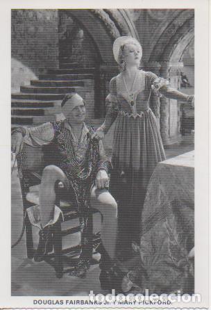 Postkarten: Postal E07853: Las Mas Bellas Postales. Cine de los a&ntilde;os 20 y 30. Douglas Fairbanks Jr y Mary Pickfo