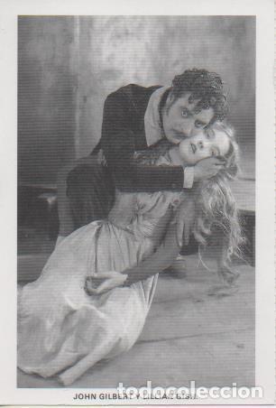 Cartoline: Postal E07845: Las Mas Bellas Postales. Cine de los a&ntilde;os 20 y 30. John Gilbert y Llian Gish - Varios