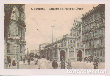 Postcards: Postal E07668: Las Mas Bellas Postales del Siglo XIX y XX. Barcelona, Apeadero del Paseo de Gr&aacute;cia -