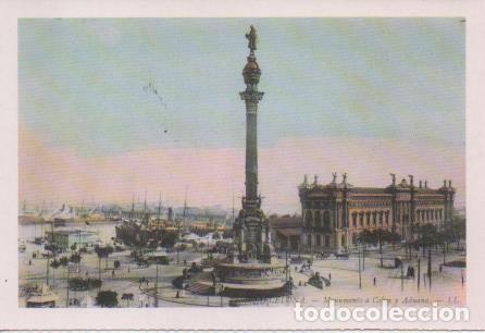 Cartes Postales: Postal E07669: Las Mas Bellas Postales del Siglo XIX y XX. Barcelona, Monumento a Col&oacute;n y Aduana - V