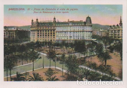Cartes Postales: Postal E07675: Las Mas Bellas Postales del Siglo XIX y XX. Barcelona, Plaza de Catalu&ntilde;a a vista de P