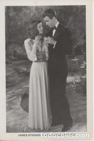 Postkarten: Postal E07691: Las Mas Bellas Postales. Cine de los a&ntilde;os 40. James Stewart y Katharine Hepburn - Var