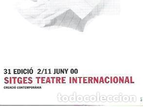 Postales: POSTAL A5950: 31 Edicion Sitges Teatre Internacional - Foto 1