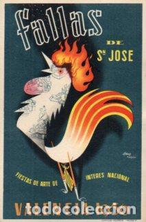 Postcards: POSTAL PV07407: Cartel Fallas de San Jose, Valencia 1956