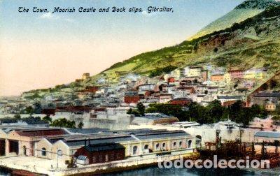 Postkarten: POSTAL PV08026: The Town, Moorish Castle and Dock slips, Gibraltar - NULL