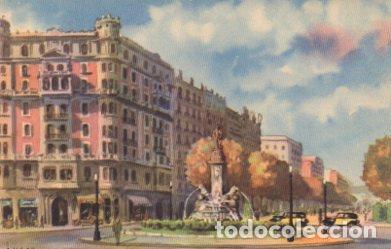 Postcards: POSTAL PV07734: Fuente de Hercules en Paseo del General Mola, Barcelona por J. M. Tuser - NULL