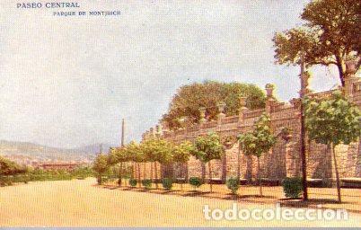 Postkarten: POSTAL PV07740: Paseo Central en Parque Montjuich, Barcelona - NULL