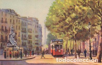 Postales: POSTAL PV07733: Plaza del Teatro en Barcelona por J. M. Tuser - NULL
