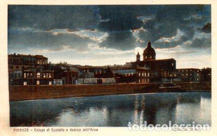 Postcards: POSTAL PV08645: Chiesa di Cestello e Veduta dell'Arno, Firenze - NULL