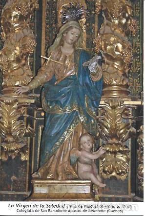 Postales: POSTAL L06076: La Virgen de la Soledad en Belmonte, Cuenca - Foto 1