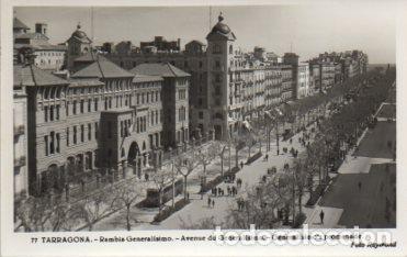 Postais: POSTAL PV08845: Rambla del Generalisimo vista en Tarragona - NULL