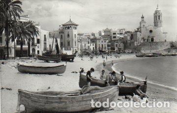 Postales: POSTAL PV08840: Playa de Oro en Sitges - Foto 1