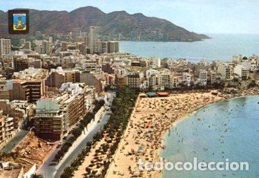 Postais: POSTAL PV09563: Playa de Poniente y vista parcial de Benidorm - NULL