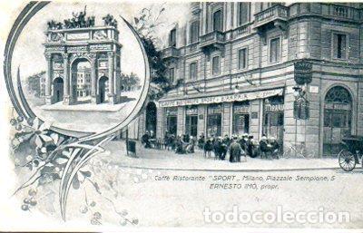 Cartes Postales: POSTAL PV09774: Caffe Ristorante Sport, Milan