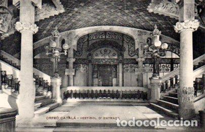 Cartes Postales: POSTAL PV09726: Orfeo Catala, Vestibol d'entrada