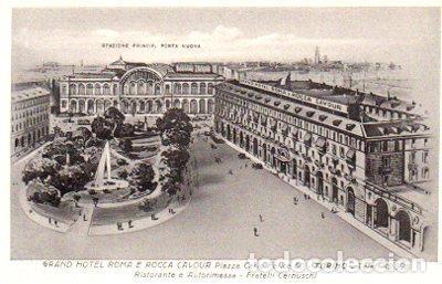 Postales: POSTAL PV09787: Grand Hotel Roma e Rocca Cavour, Torino - NULL