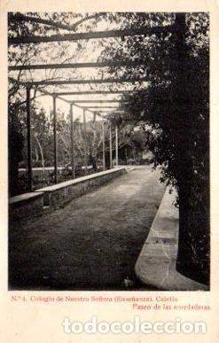 Postales: POSTAL PV10020: Paseo de las enredaderas en Colegio de Nuestra Se&ntilde;ora, Calella - NULL