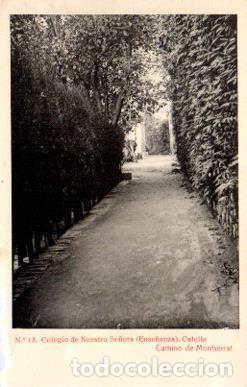 Cartes Postales: POSTAL PV10021: Camino de Montserrat en Colegio de Nuestra Se&ntilde;ora, Calella - NULL
