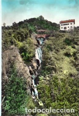 Cartes Postales: POSTAL PV10106: Castellar de N'Hug, Cascada Farga Vella y Hostal Les Fonts