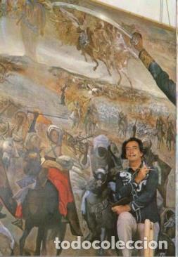 Postales: POSTAL PV10122: Dali frente al cuadro La Batalla de Tetuan - NULL