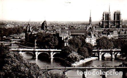 Cartoline: POSTAL PV10864: La Pointe de la Cite, Paris. Publicidad Bronchocilline