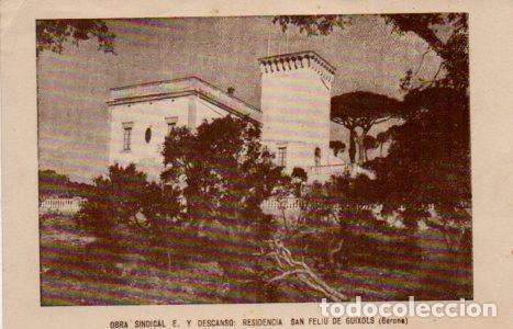Cartes Postales: POSTAL PV10889: Obra sindical Educacion y Descanso Residencia San Feliu de Guixols, Gerona - NULL