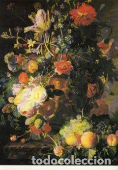 Postcards: POSTAL PV10587: Flowers and fruit, Jan Van Huysum