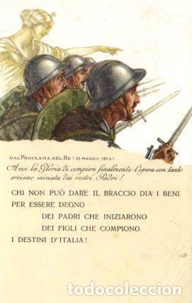 Cartes Postales: POSTAL PV11221: Proclama del Re 25 maggio 1915. Prestito Nazionale