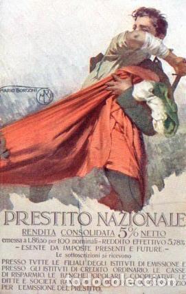 Cartes Postales: POSTAL PV11220: Prestito Nazionale ilustracion por Mario Borgoni
