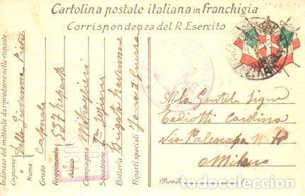 Cartes Postales: POSTAL PV11165: Correspondencia Ejercito Italiano Primera Guerra Mundial PV11165