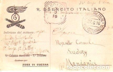 Cartes Postales: POSTAL PV11157: Correspondencia Ejercito Italiano Primera Guerra Mundial PV11157