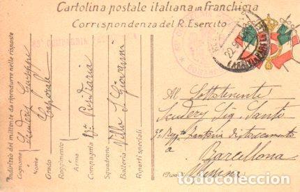Cartes Postales: POSTAL PV11162: Correspondencia Ejercito Italiano Primera Guerra Mundial PV11162