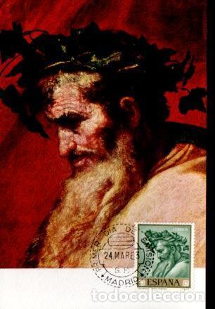 Cartes Postales: POSTAL PV11442: El triiunfo de Baco por Ribera. Tarjeta postal primer dia circulacion