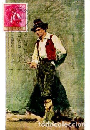 Postales: POSTAL PV11431: Tipo calabres por Fortuny. Tarjeta postal primer dia circulacion - NULL