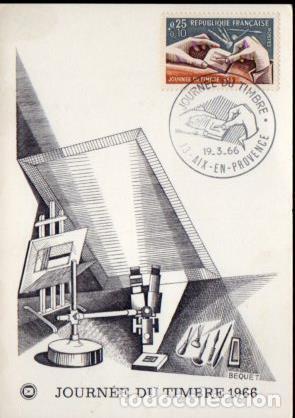 Cartes Postales: POSTAL PV11455: Bequet. Journee du Timbre 1966. Carte Postale