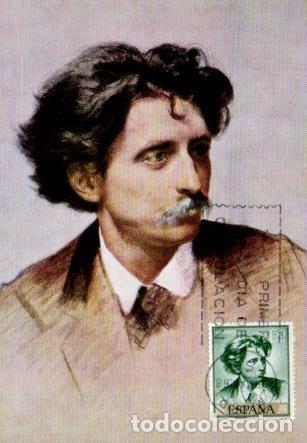 Cartes Postales: POSTAL PV11463: Retrato de Mariano Fortuny. Tarjeta postal primer dia circulacion