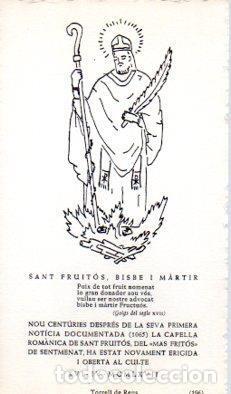 Postales: POSTAL PV12111: Goigs Sant Fruitos Bisbe i Martir
