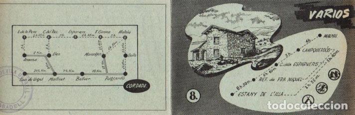 Postales: POSTAL PV12148: Triptico Refugio Caba&ntilde;as varias itinerario 8