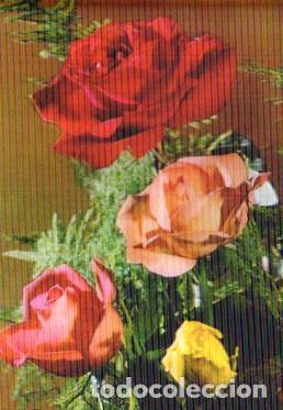 Postais: POSTAL PV13166: Cuatro rosas. Postal tridimensional - NULL