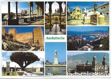 Postais: POSTAL A6711: Vistas de las 8 cap&igrave;tales de Andalucia - NULL