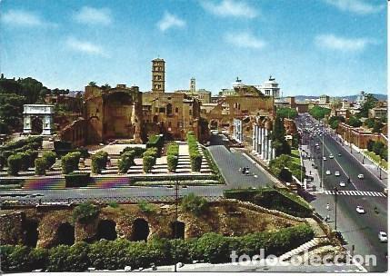 Postales: POSTAL A7036: Via de los Foros Imperiales en Roma - Foto 1