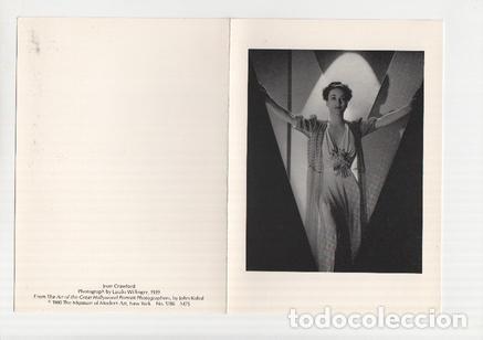 Postais: Foto-Postal: Hollywood Portraits: JOAN CRAWFORD (Museum of Modern Art, New York) - Laszlo Willinger